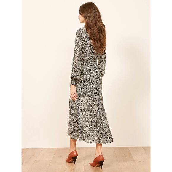 Reformation Georgina Midi Dress Ansel size 4 - Picture 10 of 11
